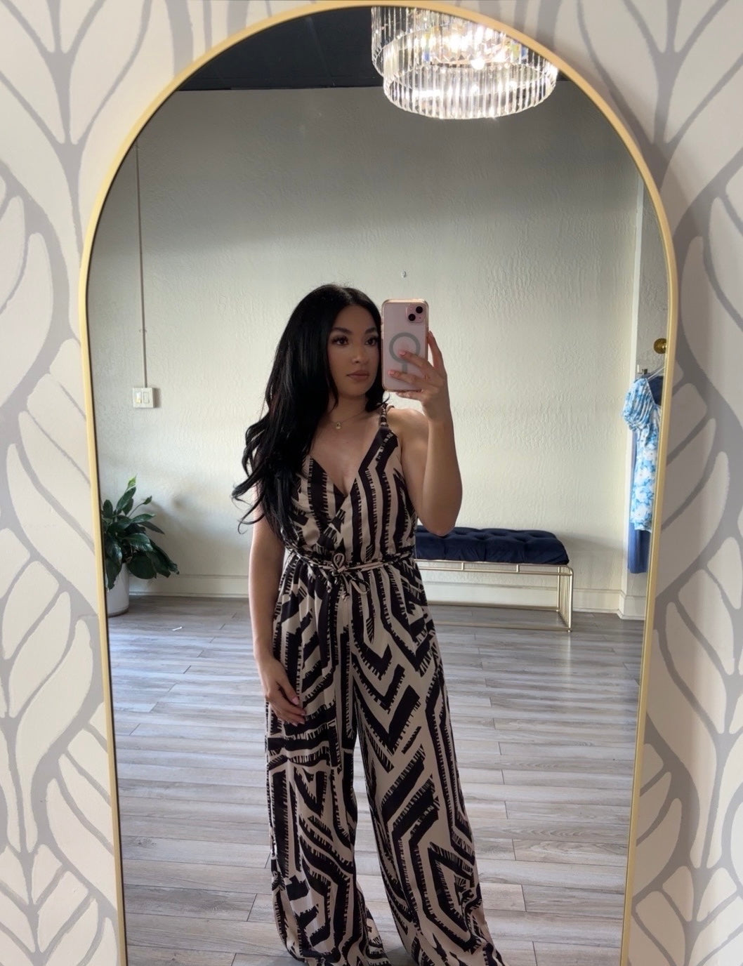 Off Limits Surplice Jumpsuit