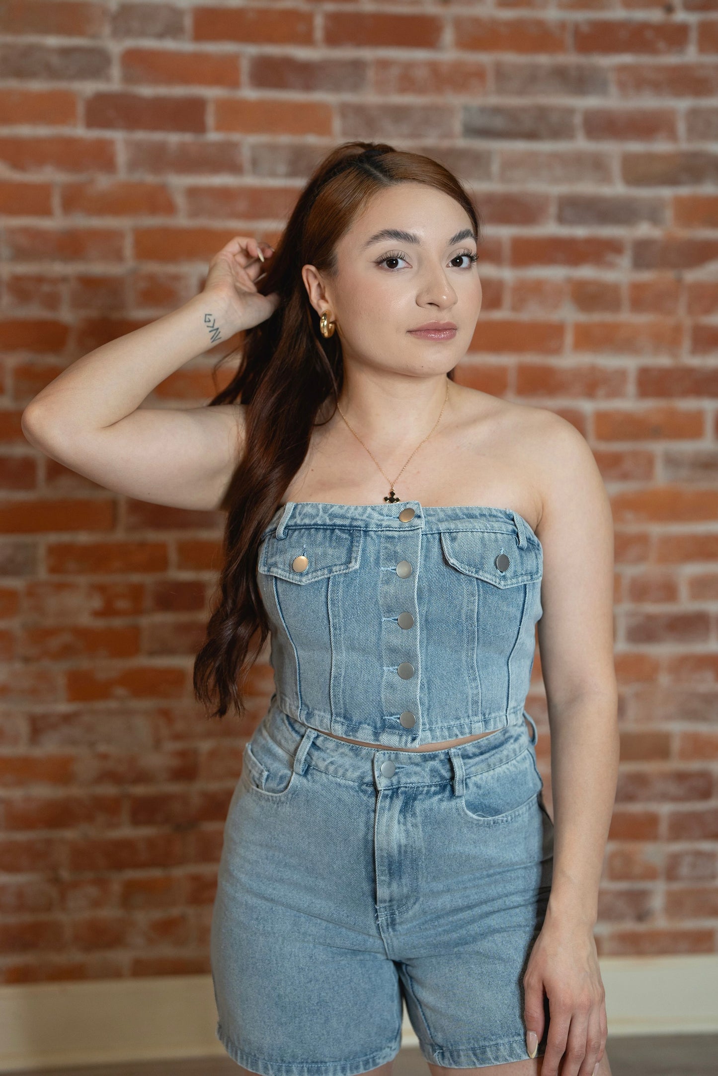 Denim Tube Top