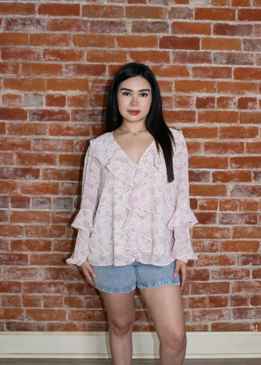 Wanderer Frilled V-Neck Blouse