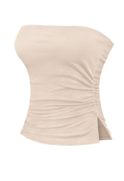 Tube Ruched Crop Top
